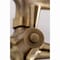 Kingston Brass KS286AB Wall Mount Clawfoot Tub Faucet with Hand Shower, Antique Brass KS286AB - alternate 5